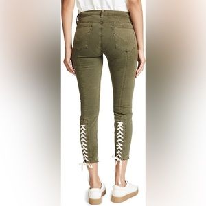 Hudson Nico Lace Up Midrise Crop Skinny Jean